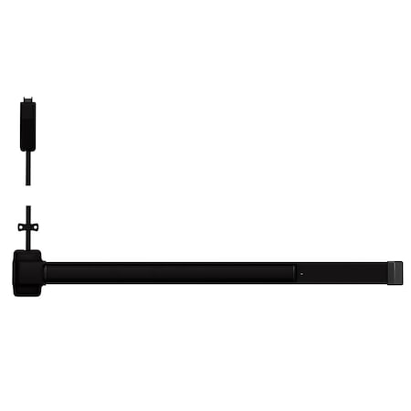 Von Duprin Grade 1 Surface Vertical Rod Exit Bar, 48-in Device, Fits 84-in Door, Exit Only, Less Bottom Rod, He 2227EO 4 695 LBR